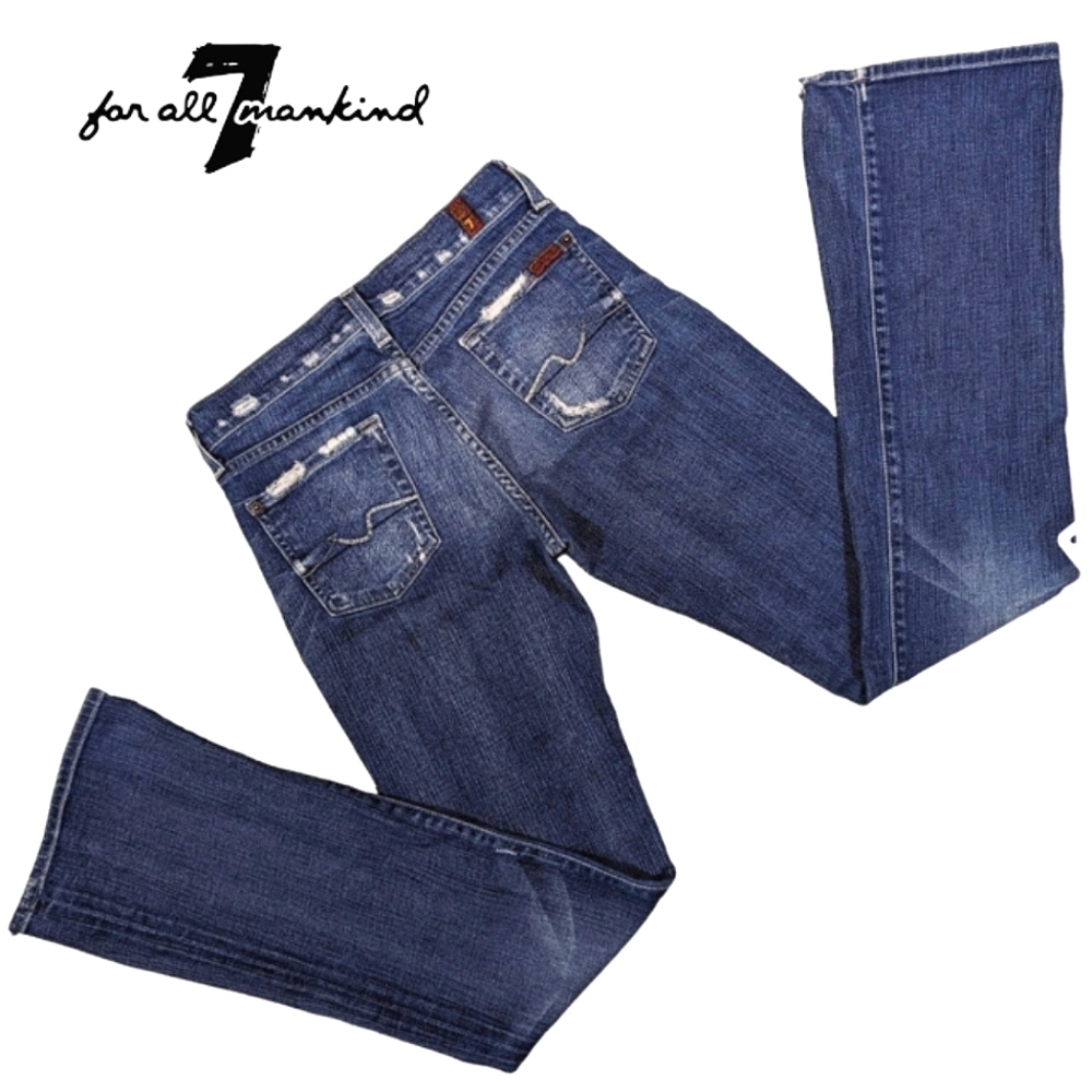 7 For All Mankind Y2K Low Rise Long - Picture 1 of 10